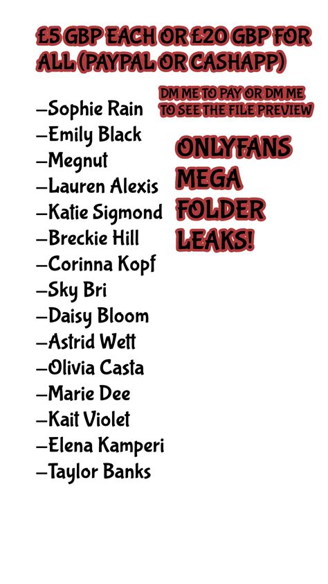 New Onlyfans Mega Folder with paid vids below .